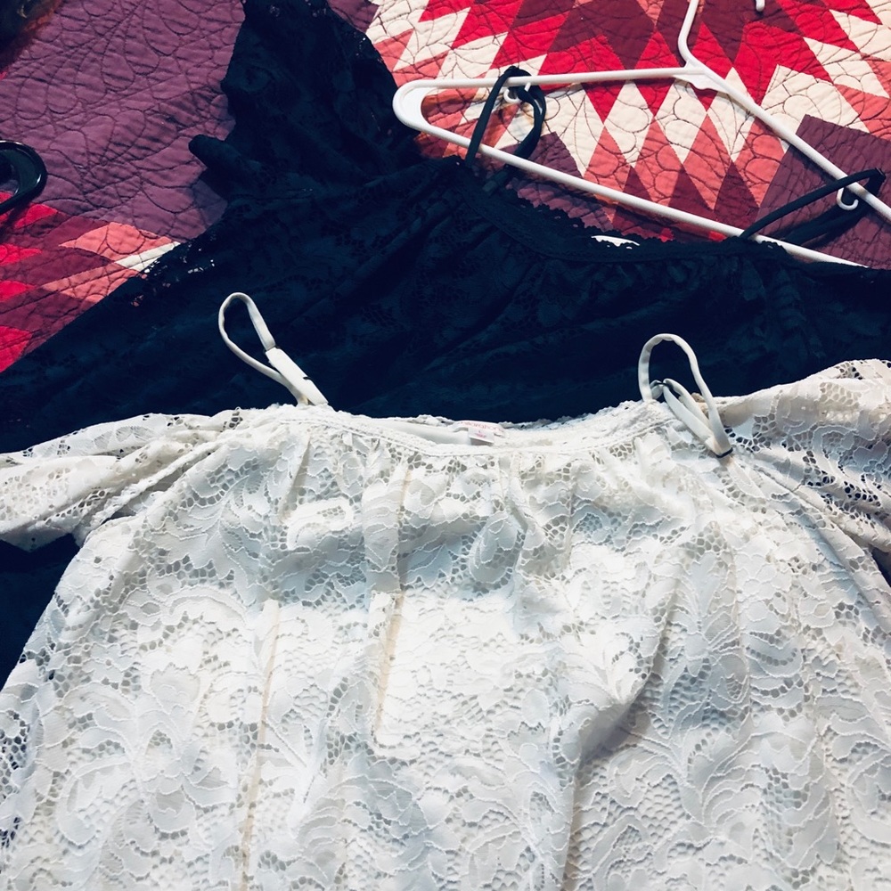 Cold shoulder tops size Large 2 available